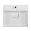 Раковина из искусственного камня Cezares 50262 50х50 подвесная цвет белый 1 отверстие под смеситель