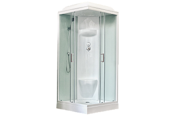 Душевая кабина Royal Bath НР RB80HP6-WT 80х80 квадратная с крышей ориентация универсальная Душевая кабина Royal Bath НР RB80HP6-WT 80х80 квадратная с крышей ориентация универсальная