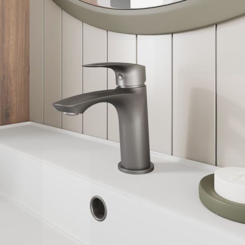 Смеситель Milardo Rora RORGM00M01 на раковину графит - фото 2