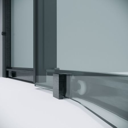 Душевой уголок Grossman Cosmo 301.K33.02.9090.42.00 90х90 стекло прозрачное профиль графит без поддона
