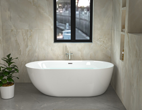 Ванна акриловая Cerutti SPA CT9900 150х75 отдельностоящая овальная