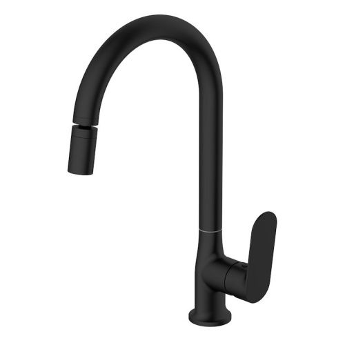 Смеситель для кухни Voda Shore Black SHR519BAR на мойку черный - фото 2