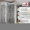 Душевая кабина AvaCan Z Z1910 100х100 квадратная с крышей ориентация универсальная