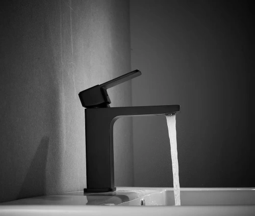 Смеситель Shevanik S9701H на раковину черный - фото 4