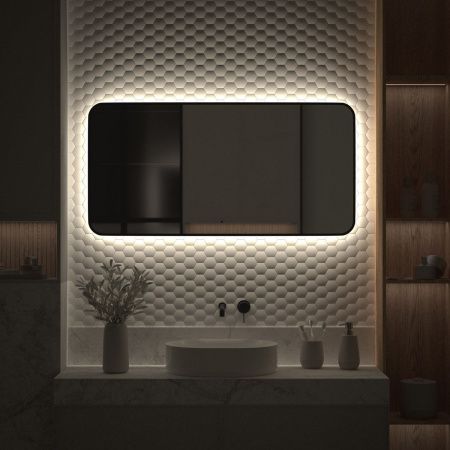 Зеркало с подсветкой Defesto AURA DF 2968RH 120х60 подвесное