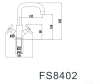 Смеситель для кухни Fmark FS8402 на мойку сатин