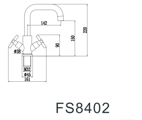 Смеситель для кухни Fmark FS8402 на мойку сатин - фото 2