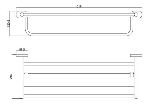 Полка в ванную комнату BELZ B90124 - фото 2