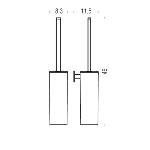 Ершик Colombo Basic B3707.CR - фото 2