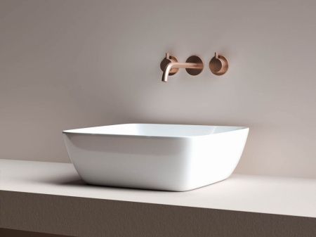 Раковина из сантехнического фарфора Ceramica Nova FORM CN2002 40х40 накладная цвет белый