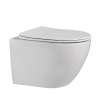 Унитаз подвесной Abber Bequem AC1100MW белый матовый с сиденьем микролифт безободковый каскадный смыв