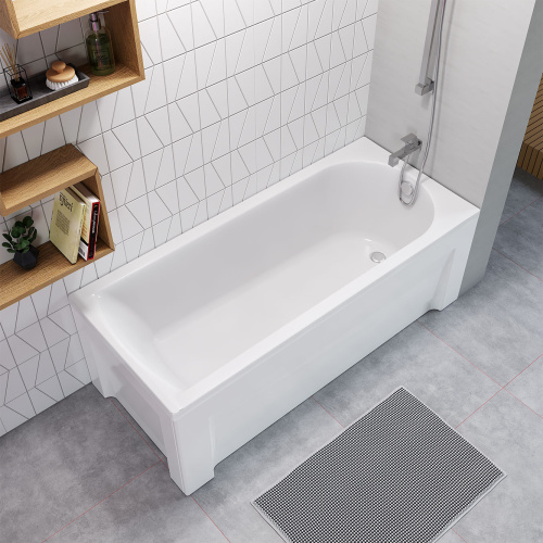 Ванна акриловая Timo MIKA MIKA1870-KT18S-SPV1505-FP18S-TP70S 180х70 пристенная прямоугольная с каркасом - фото 4 Ванна акриловая Timo MIKA MIKA1870-KT18S-SPV1505-FP18S-TP70S 180х70 пристенная прямоугольная с каркасом - фото 4