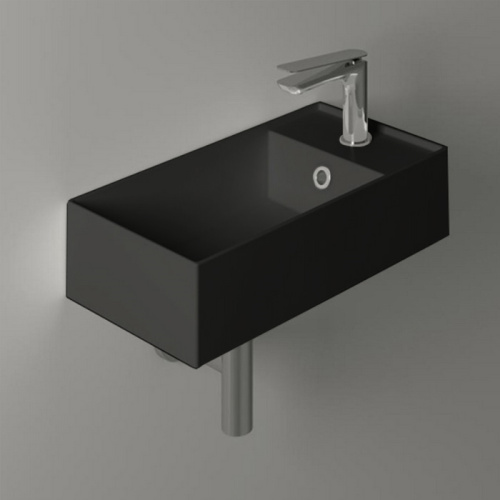 Раковина Simas Agile 50 см AG50 nero matt*1 подвесная цвет черный матовый