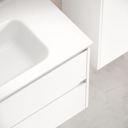 Тумба под раковину Sancos Libra LB90W 90х50 подвесная цвет белый