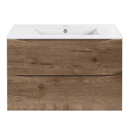 Тумба под раковину Vincea Mia Slim VMC-2MC800S1VO 80х40 подвесная цвет коричневый