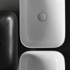Раковина из сантехнического фарфора Ceramica Nova ELEMENT CN6053MB 61х38 накладная цвет черный матовый без отверстий под смеситель