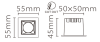 Светильник встраиваемый Fiberli XL003 12130301