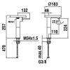 Смеситель Laufen General items G00 3.1133.8.004.110.1 на раковину хром