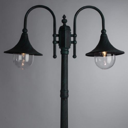 Садово-парковый светильник Arte Lamp Malaga (Малага) A1086PA-2BG - фото 2