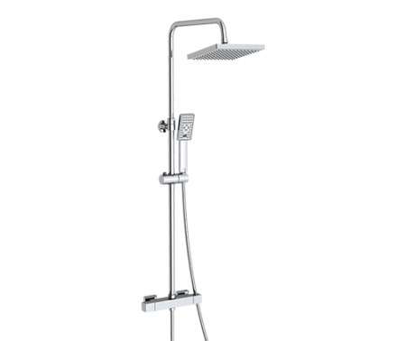 Душевая стойка WasserKRAFT A15502 настенная цвет хром с термостатом
