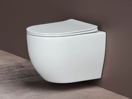 Унитаз подвесной Ceramica Nova MIA CN1805 белый с сиденьем микролифт безободковый душевой смыв