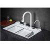Кухонная мойка Savol S-SC002W 75х45 цвет белый поверхность матовая