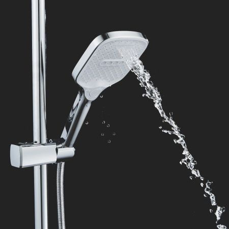 Душевая стойка Shevanik S4136 настенная цвет хром