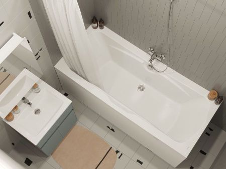 Ванна акриловая Santek Корсика 1WH111981 180х80 пристенная прямоугольная без каркаса