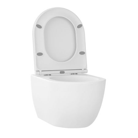 Унитаз подвесной Wellsee Chalice Perfection 182608001 белый с сиденьем микролифт безободковый смыв торнадо