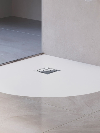 Душевой поддон из искусственного камня RGW Stone Tray (Стоун Трей) 16153100-01 100х100 белый без ножек