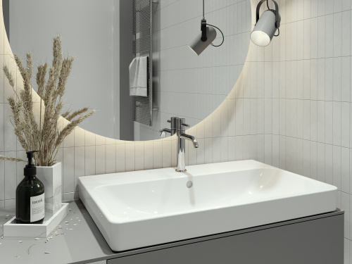 Раковина Santek Адриана 71 см WH501628 накладная цвет белый - фото 4