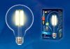 Лампа светодиодная филаментная Uniel SKY Globe (СКЫ Глобе) LED-G95-10W/4000K/E27/CL PLS02WH картон