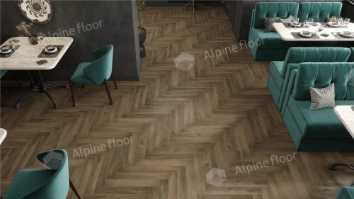 Ламинат Alpine Floor Herringbone 8 Pro New LF102-11 Дуб Анжу толщина 0.8 см 33 класс 606х101 - фото 4