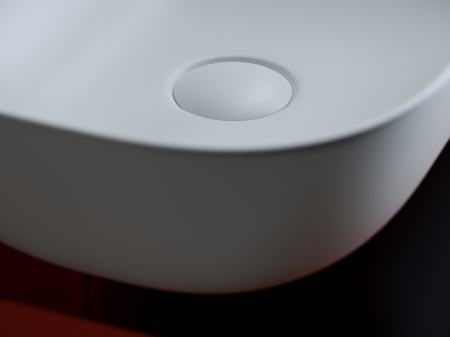 Раковина из сантехнического фарфора Ceramica Nova ELEMENT CN6009MW 46х33 накладная цвет белый матовый без отверстий под смеситель