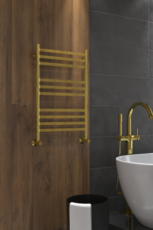 Полотенцесушитель Indigo Slim  LSLW80-50GDK3 53х80 водяной золото