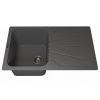 Кухонная мойка Uperwood Quartz Premium UPD-04 3910202114 80х50 цвет серый поверхность матовая