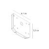Заглушка для магнитного шинопровода Arte Lamp Linea-Accessories (Линеа-Аццессориес) A484233E