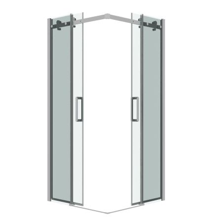 Душевой уголок Grossman Classic 300.K33.04.8080.10.00 80х80 стекло прозрачное профиль хром без поддона