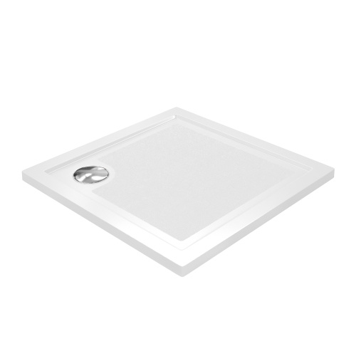 Душевой поддон WasserKRAFT Salm 27T 27T03 90x90 стеклопластик белый - фото 2