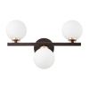 Светильник настенный Lumina Deco Marsiada (Марсиада) LDW 6033-3 BK+F.GD