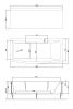 Ванна акриловая Royal Bath FATO RB326100 170х85 пристенная асимметричная без каркаса