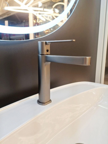 Смеситель для раковины AltroBagno Unione AltroBagnoUnione0137GM на раковину оружейная сталь - фото 4