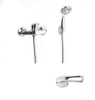 Смеситель для ванны и душа Сантаком StOmega 3338-4 настенный хром