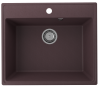 Кухонная мойка Ulgran Quartz Forte 580-06 58х50 цвет темно-коричневый