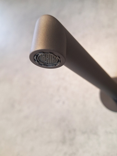 Смеситель для раковины AltroBagno Intento AltroBagnoIntento010503GrNe встраиваемый в стену серый/черный - фото 4