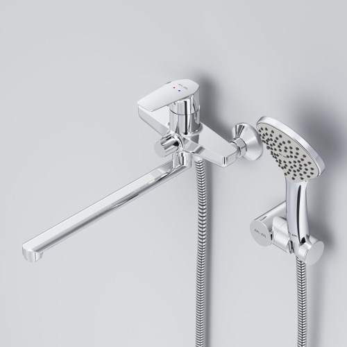 Смеситель для ванны и душа Am.Pm Gem F90A95000 настенный хром без термостата - фото 4