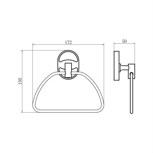 Кольцо для полотенец Fashun A1904-2 - фото 3