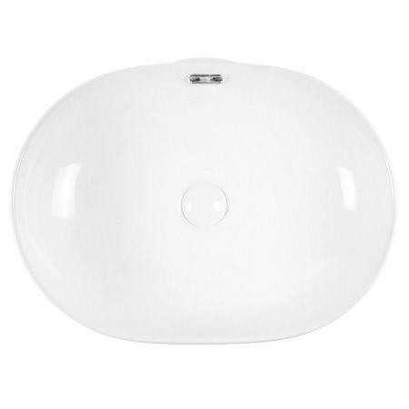 Раковина из сантехнического фарфора Bond Oval S65-490 50х40 накладная цвет белый без отверстий под смеситель