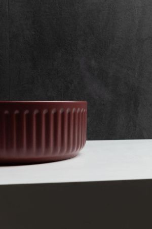 Раковина керамическая Allen Brau Fantasy 4.11032.BD 40х40 накладная цвет красный без отверстий под смеситель