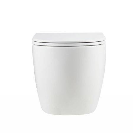 Унитаз подвесной Grossman Торнадо GR-4411SQ белый с сиденьем микролифт безободковый смыв торнадо